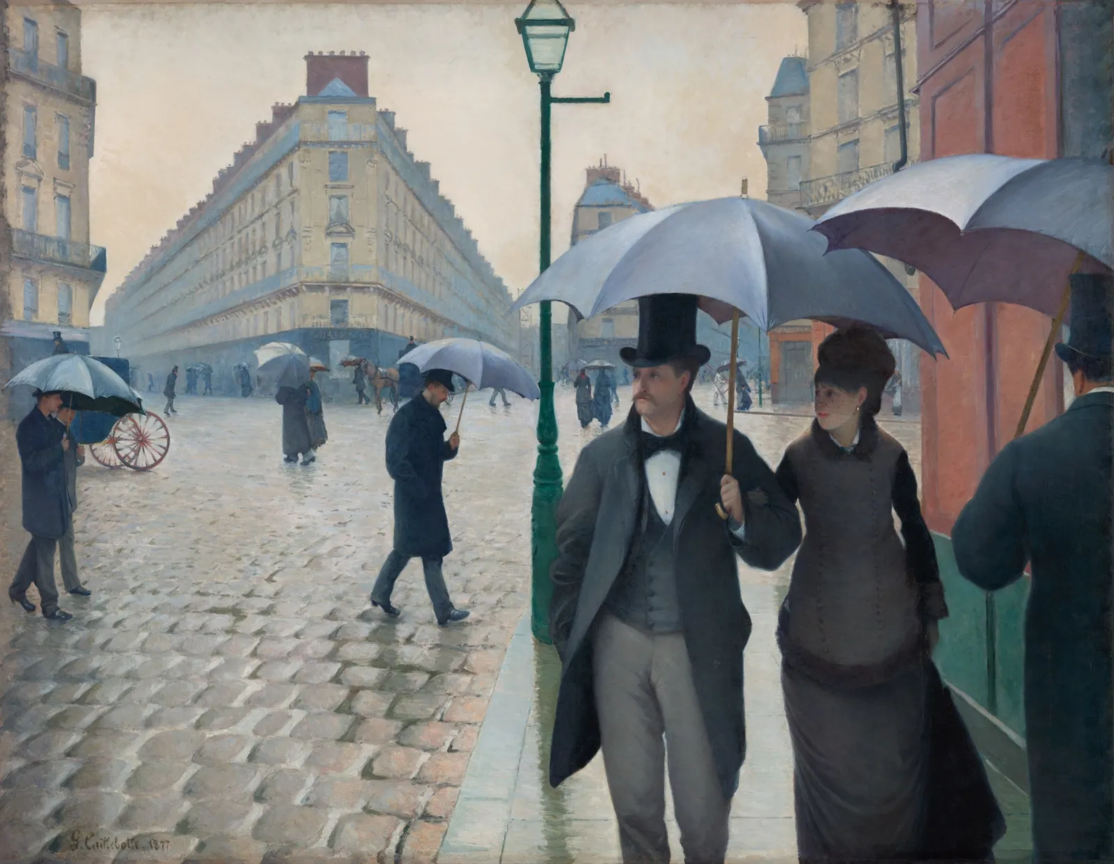 Paris Street; Rainy Day, Gustave Caillebotte, 1877