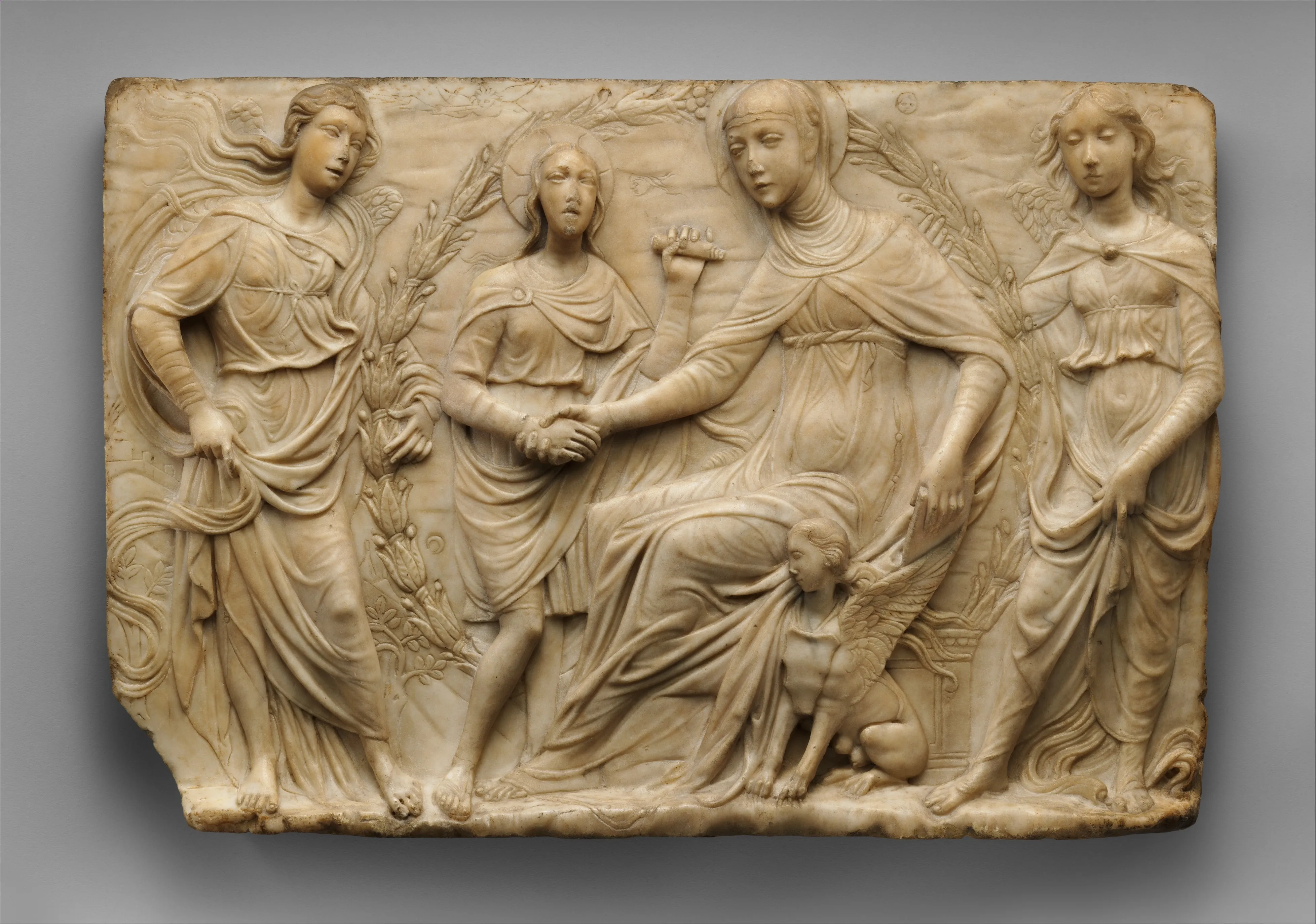Saint Bridget of Sweden Receiving the Rule of Her Order, Agostino d'Antonio di Duccio, 1459