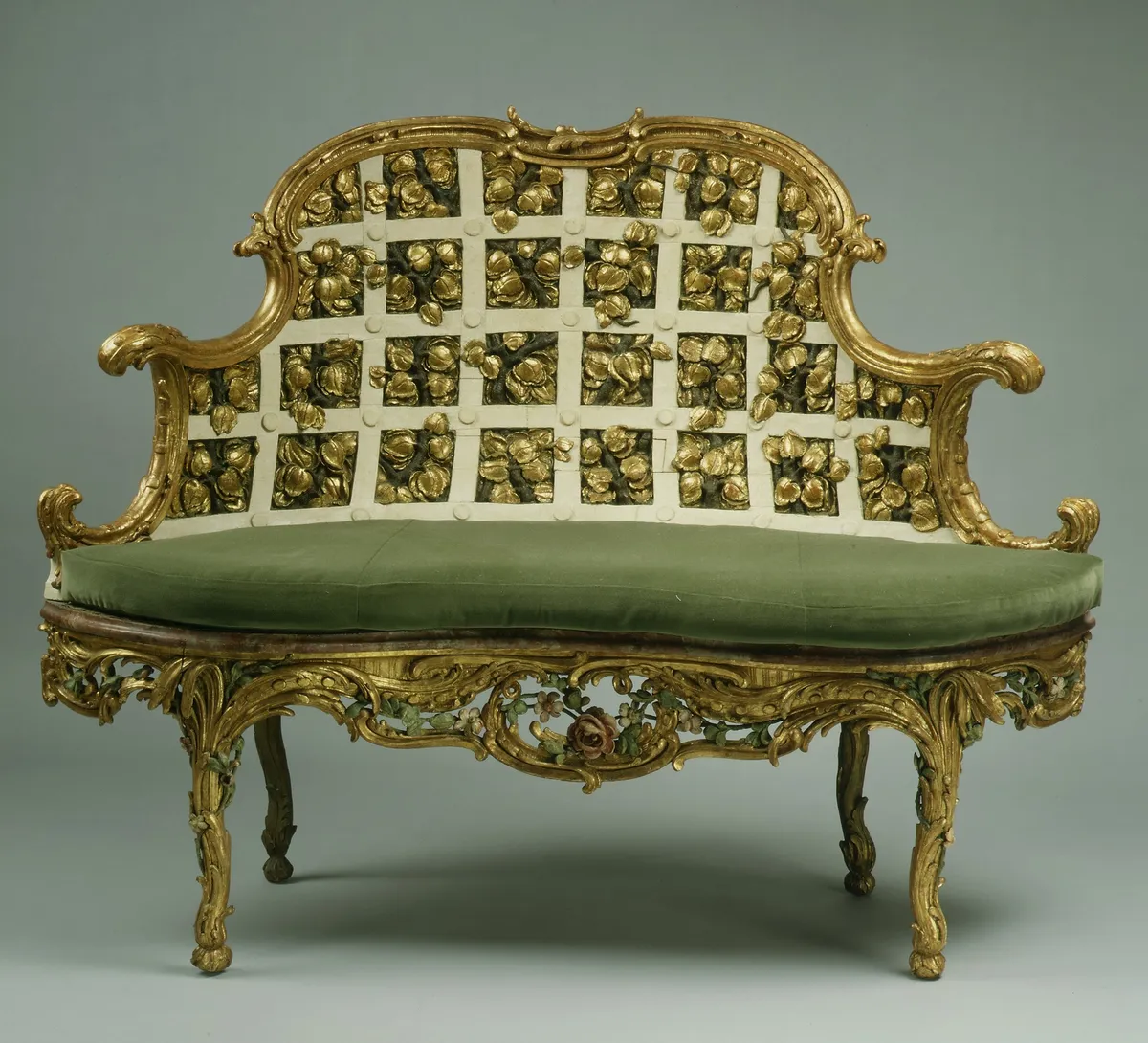 Settee (one of a pair) (part of a set), Johann Michael Bauer, ca. 1763–64