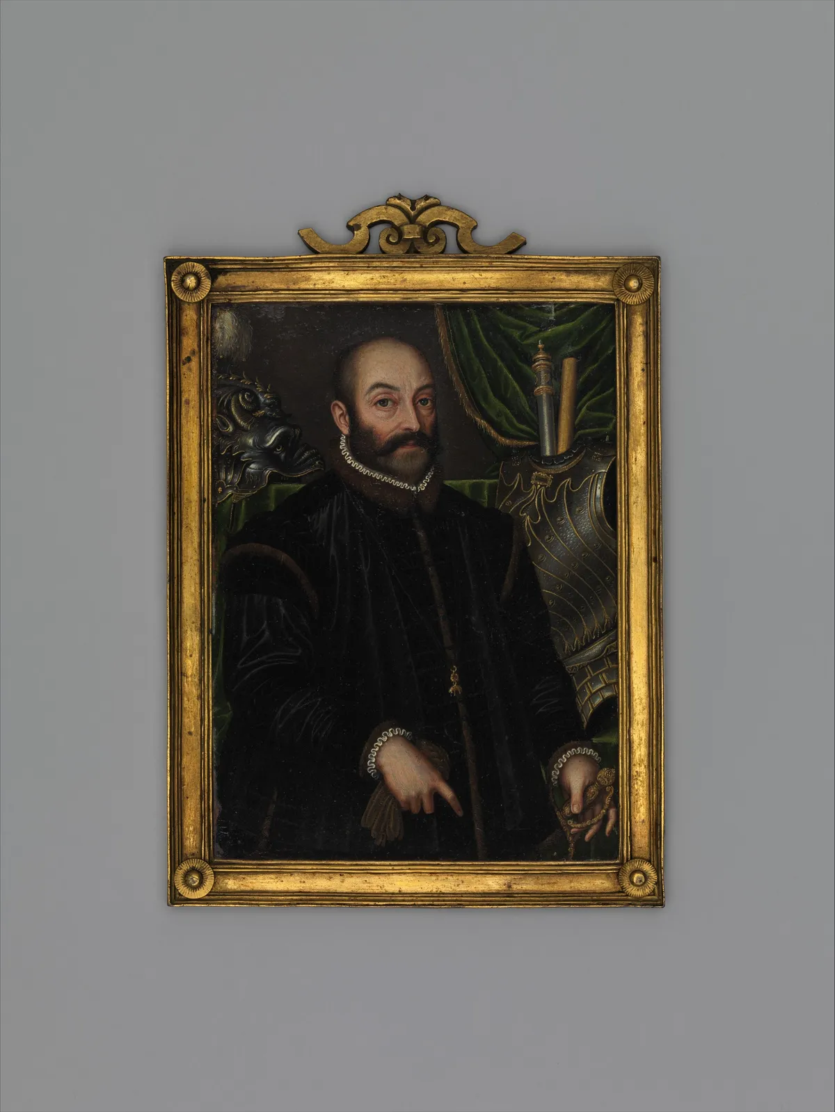 Guidobaldo II della Rovere, Duke of Urbino (1514–1574), With his Armor by Filippo Negroli, ca. 1580–85