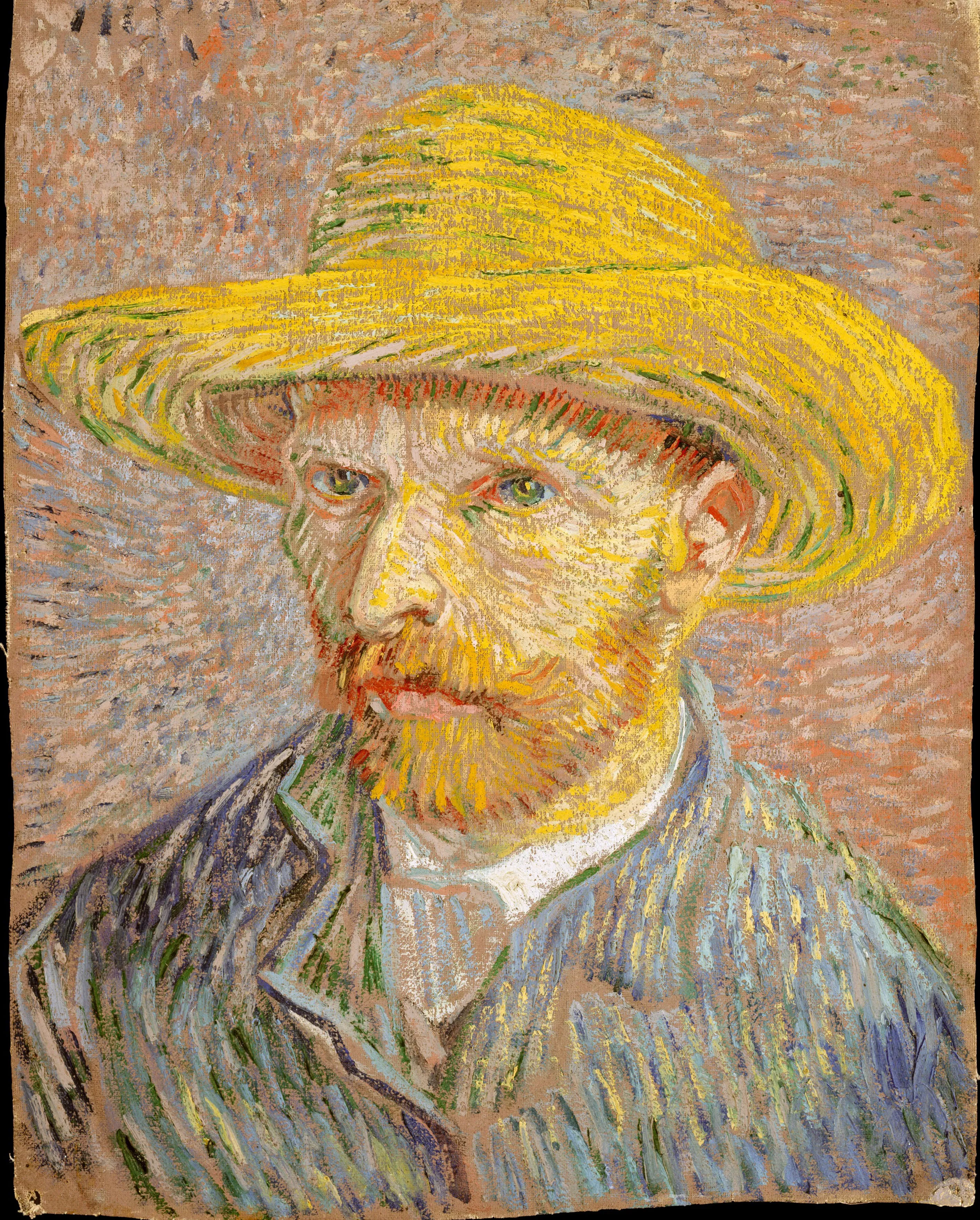 Self-Portrait with a Straw Hat (obverse: The Potato Peeler), Vincent van Gogh, 1887